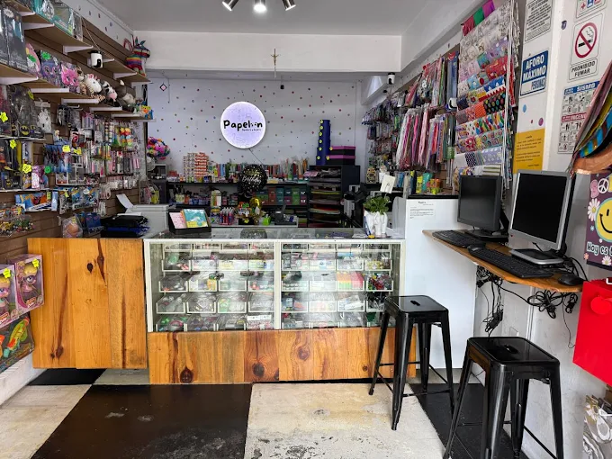 Fachada de la papelería